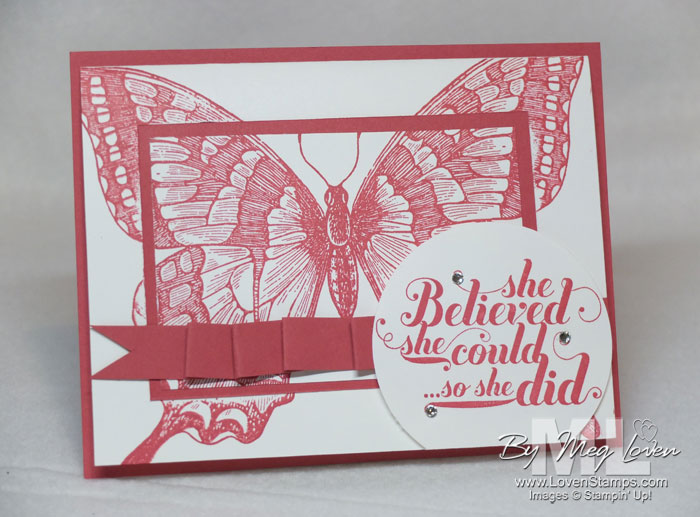 Swallowtail Double Stamping Technique Card