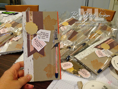 Fall Volunteer Appreciation notebook gift set idea by LovenStamps