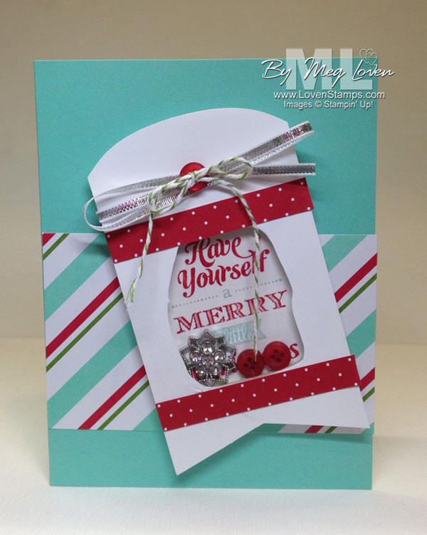 Merry Little Christmas Bundle - Video Tutorial on making Shaker Cards with your rubber scraps! From LovenStamps