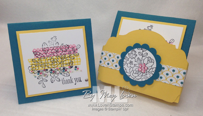 Stamp on Washi Tape - Card & Box gift set, perfect for end of school gifts for teachers! Video Tutorial from LovenStamps