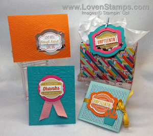 Stampin' Up! Oh My Goodies & Deco Label Framelits - Stamps in the Mail Club Kit for August, only from LovenStamps