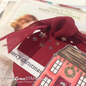 Confetti Stars Punch: Perfect for Christmas gift tags, idea from LovenStamps