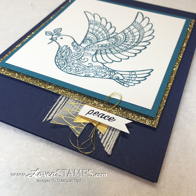 Dove of Peace - use your Banner Punch and layer the pieces (all supplies Stampin' Up!) by LovenStamps