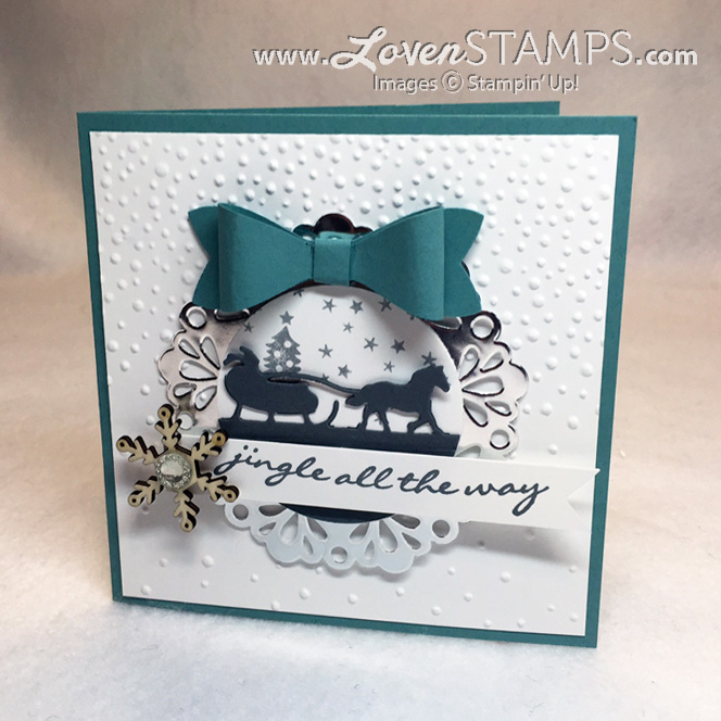 Jingle All The Way and the Sleigh Ride Edgelits Dies for Stamps in the Mail Club by LovenStamps