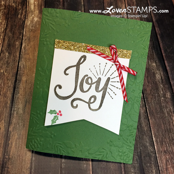 Berry Merry Christmas Card - with the Boughs & Berries Embossing Folder