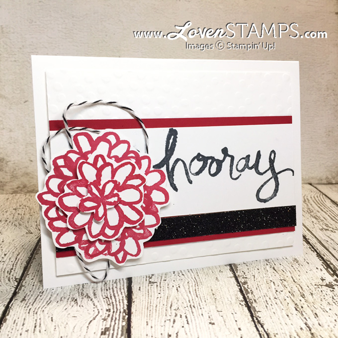 LovenStamps: Video Tutorial on how to make a small flower larger - with Watercolor Words for Stamps in the Mail Club with Meg