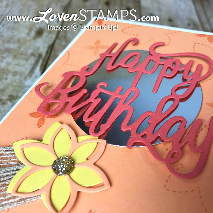 LovenStamps: Happy Birthday Thinlits with the Quilt Builder Framelits for fun fall birthdays