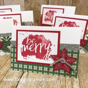LovenStamps: Every Good Wish stamp set with the Quilted Christmas Stitched Felt Embellishments from the Stampin Up Holiday Catalog