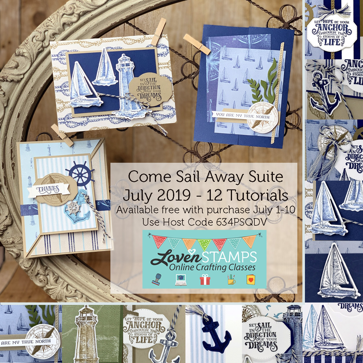come sail away stampin up card ideas