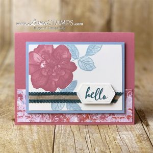 new stampin up catalog wild rose card idea with in colors