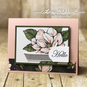 sweet and simple good morning magnolia lane card idea stampin up supplies by lovenstamps