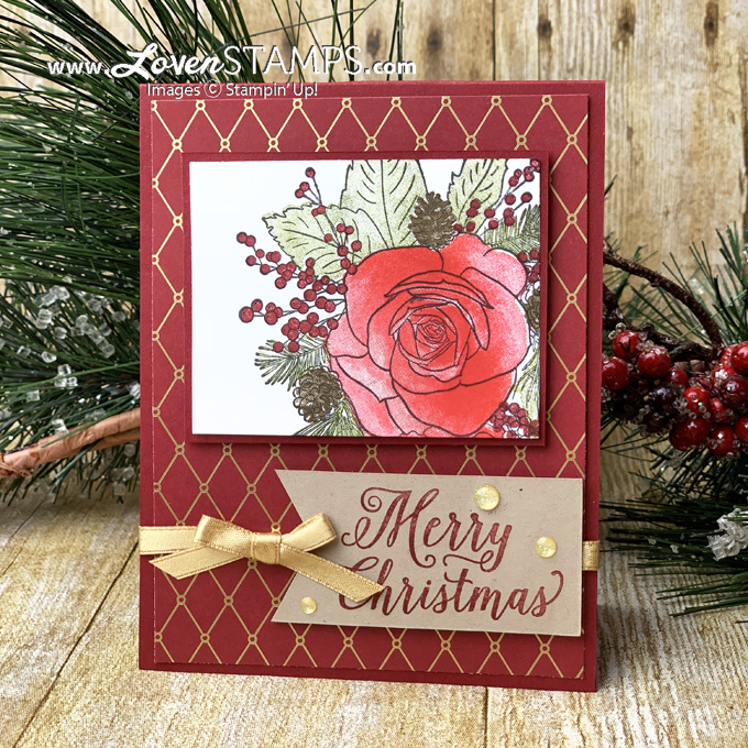 christmastime is here christmas roses stampin up