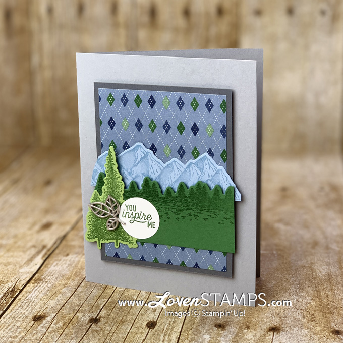 mix and match card idea for guys masculine stampin up country club dsp with majestic mountain air dies bundle lovenstamps