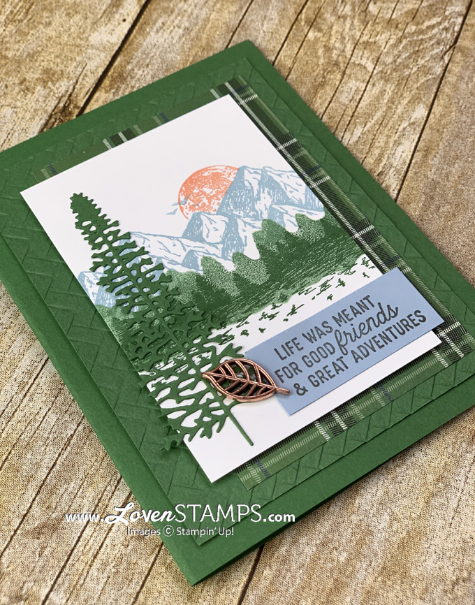 masking tutorial card idea for guys masculine stampin up country club dsp with majestic mountain air dies bundle lovenstamps