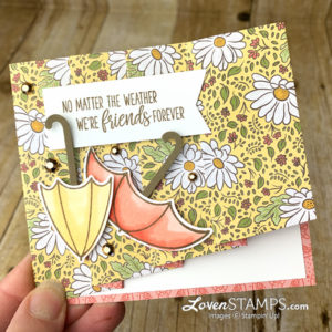 dsp card base fun fold technique with drapery fold featuring under my umbrella by lovenstamps