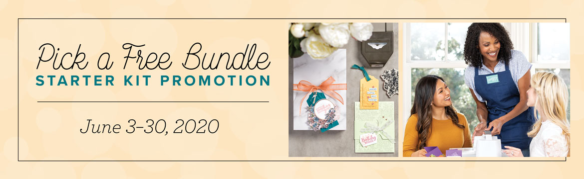 join stampin up and lovenstamps community as a demonstrator with pick a free bundle special