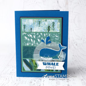 LovenStamps whale builder punch with stampin up whale done