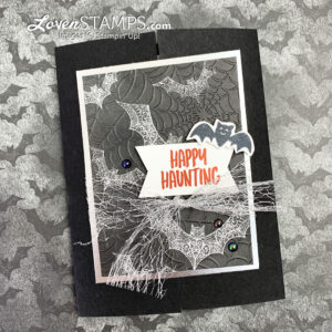 magic in this night dsp cobwebs 3D folder metallic ribbon iridescent pearls lovenstamps stampin up