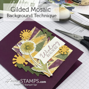 dandelion greeting card technique tutorial stamps ink paper lovenstamps
