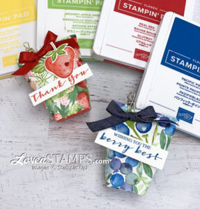 strawberry punch treat bag ink pads blueberry