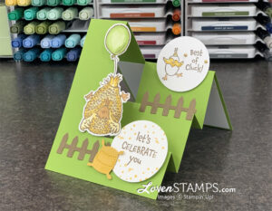 chicken stair step greeting card inks markers how to