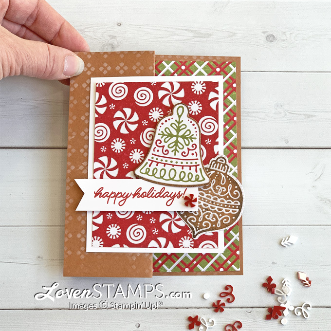 Embossed and Frosted Christmas Sweater Tag Card