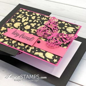 z-fold-card-messages-stitched-greenery-flower-market-butterfly-dies-gold-gilded-leafing-video-tutorial-pink-black