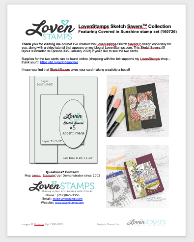 stampin up card ideas sketch layout making card easier