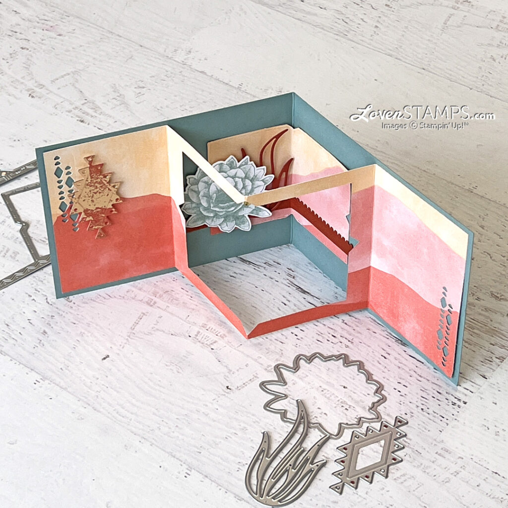 tunnel-card-fun-fold-layout-delicate-desert-details-stampin-up-frame-southwest-open-flat