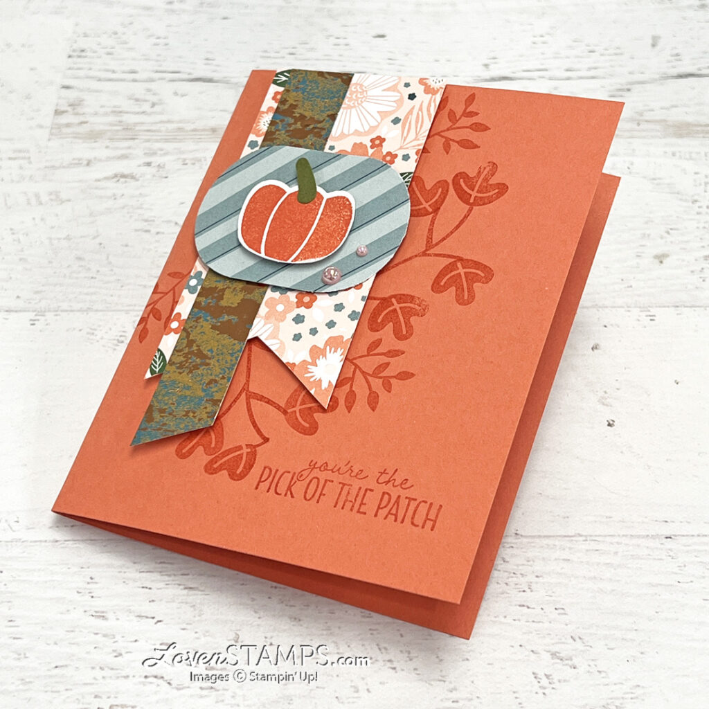 ep-397-calypso-pumpkin-tag-card-pick-of-the-patch-bulider-punch-stampin-up-oxidized-copper-garden-walk-dsp