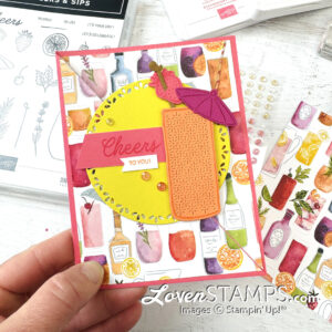 Ep 561: Front Flap Fun Fold Diagonal Card with Stampin’ Up!®’s Celebratory Sips Suite Collection