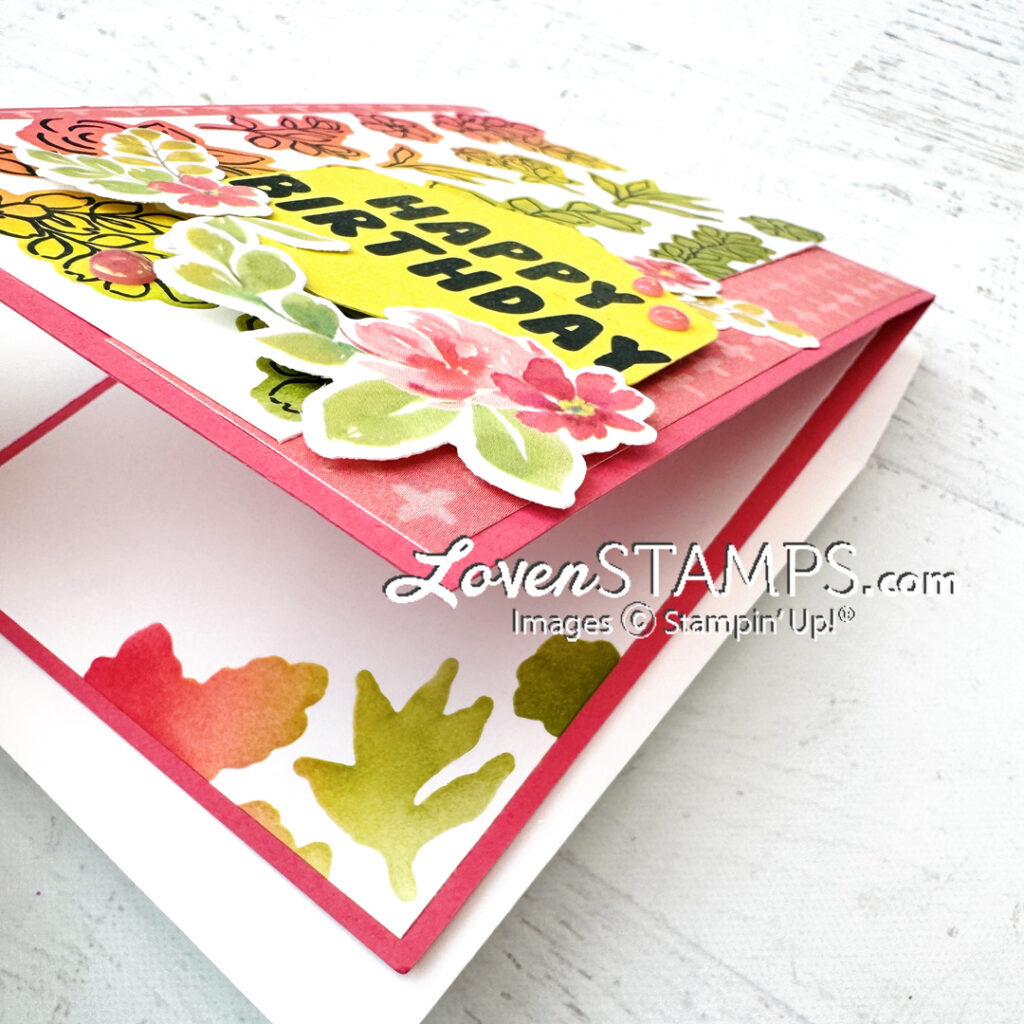 extraordinary flora washi tape dies and stamps coordinated for rainbow ombre background technique video tutorial