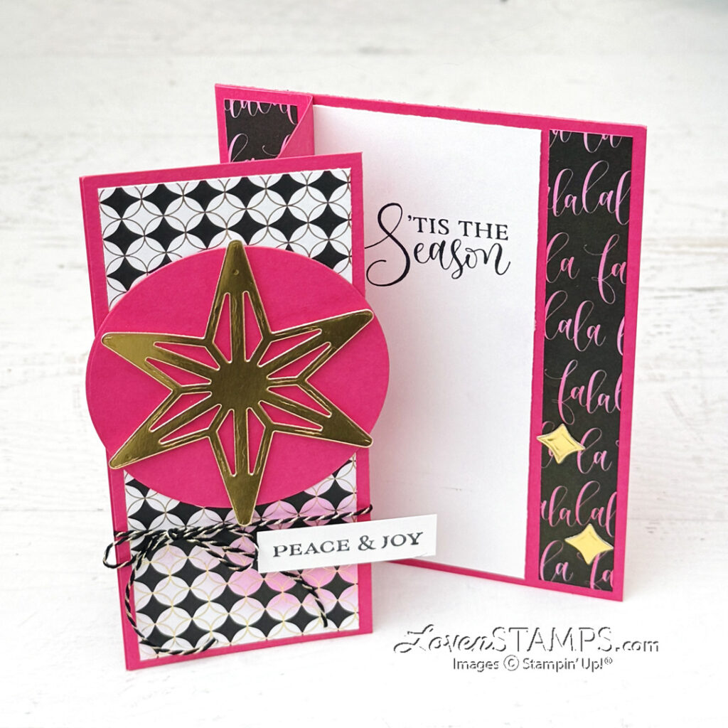 Ep 591: PINK for Christmas?? Fun Fold Custom Color Cards with Stampin’ Up!®'s Modern Christmas Suite