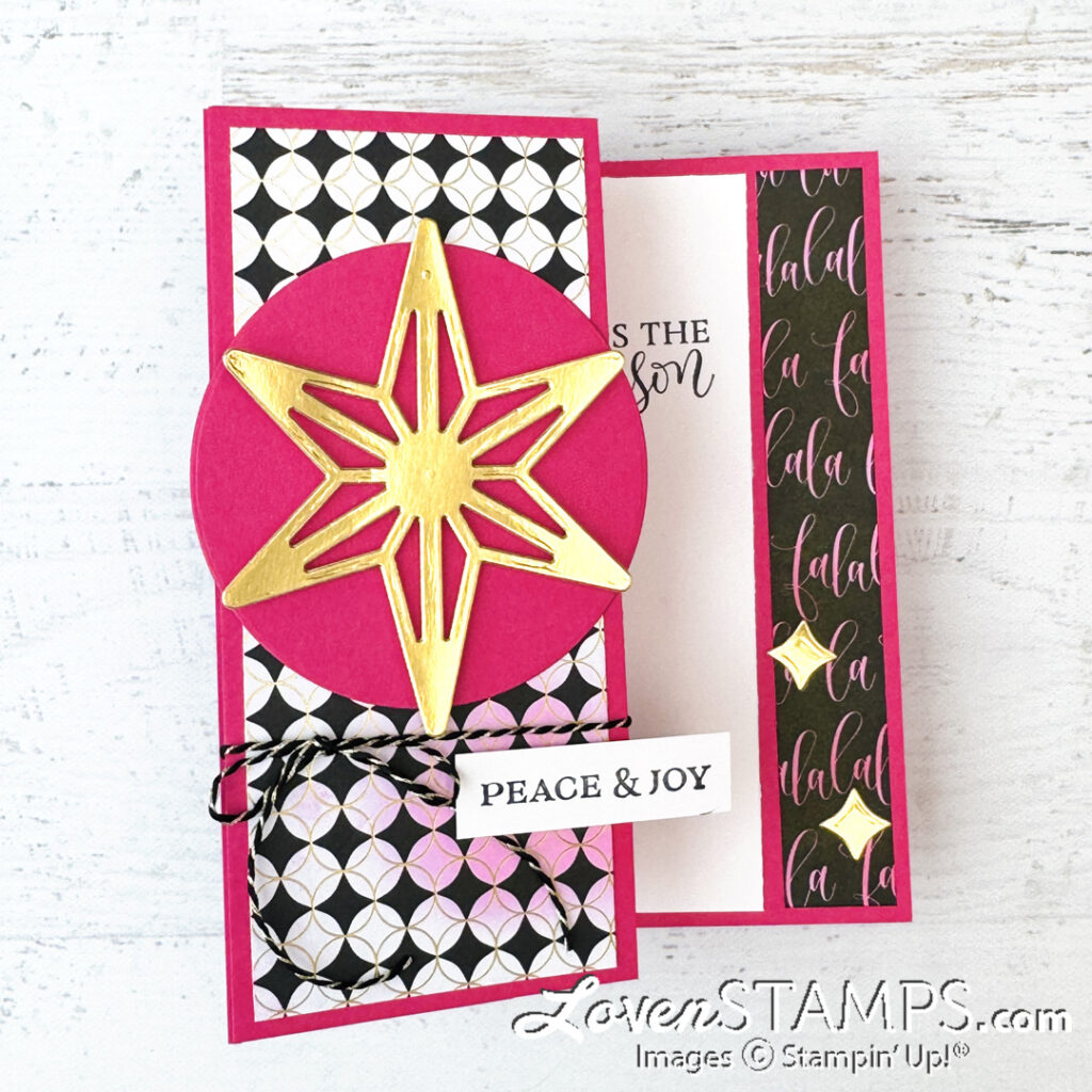 Ep 591: PINK for Christmas?? Fun Fold Custom Color Cards with Stampin’ Up!®'s Modern Christmas Suite