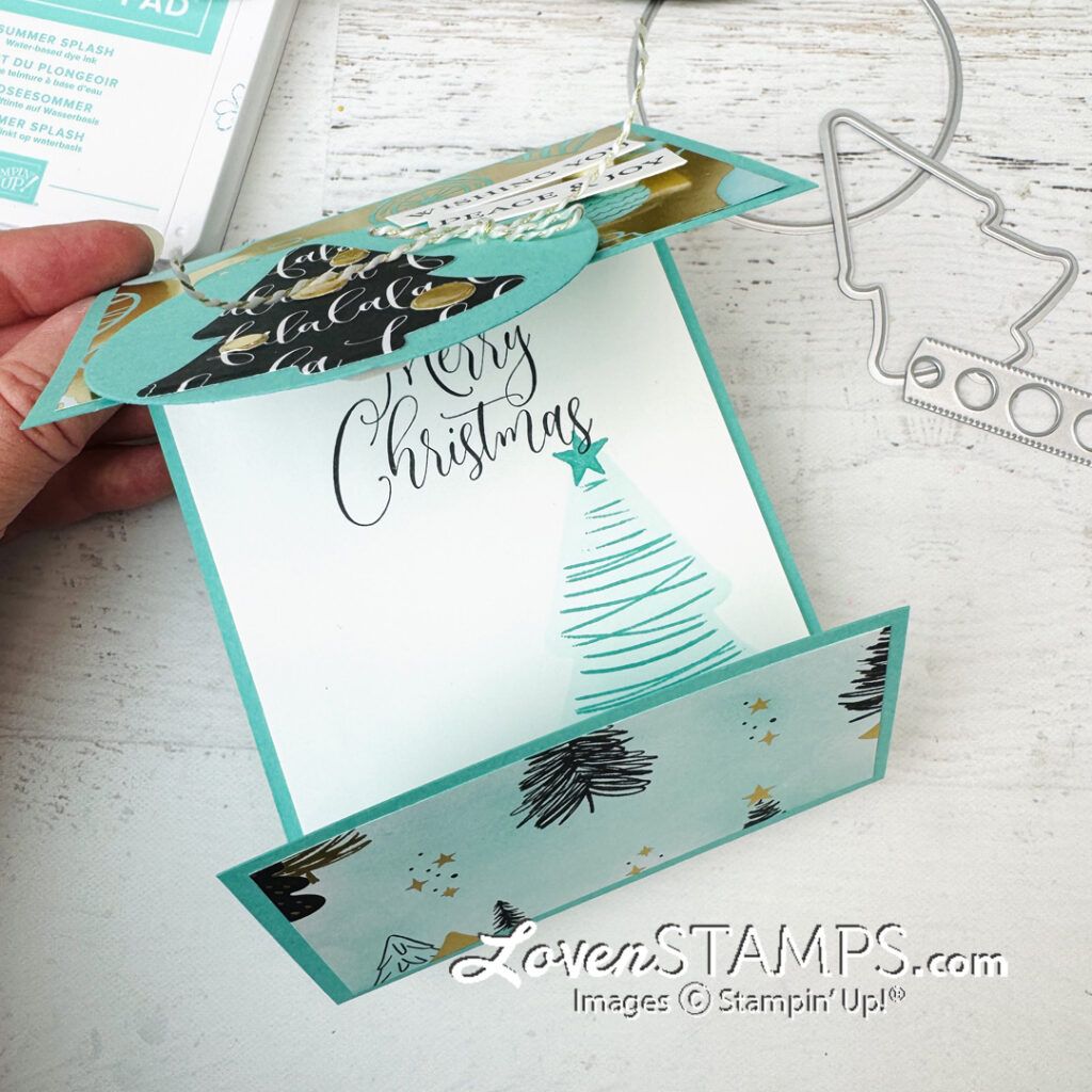 Ep 593: TEAL for Christmas?? Fun Fold Custom Color Cards with Stampin’ Up!®'s Modern Christmas Suite