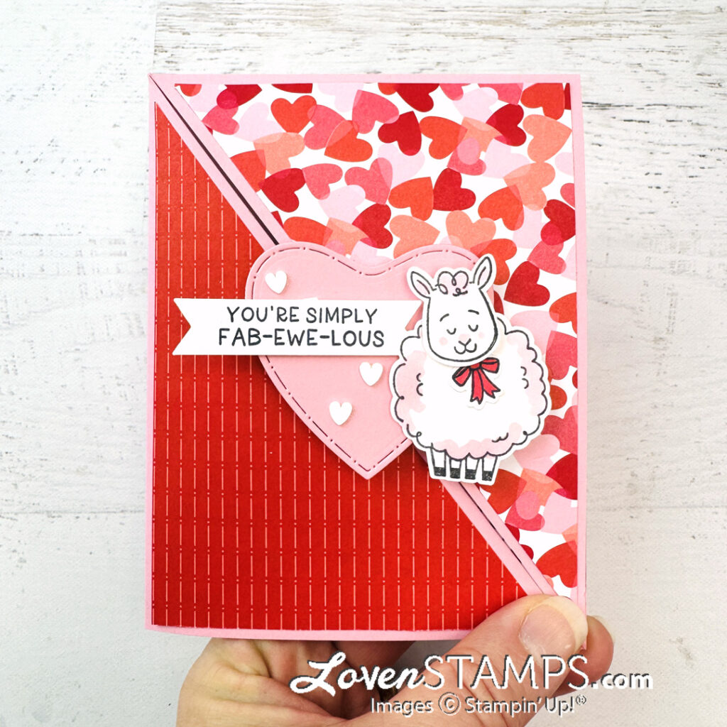 ep-606-diagonal-front-fold-woolly-friends-stampin-up-made-with-love-valentine-dsp-clean-part-open