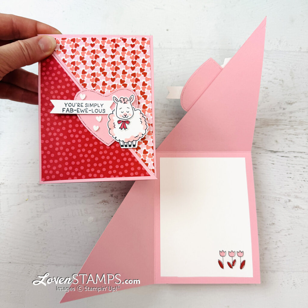 ep-606-diagonal-front-fold-woolly-friends-stampin-up-made-with-love-valentine-dsp-clean-part-open