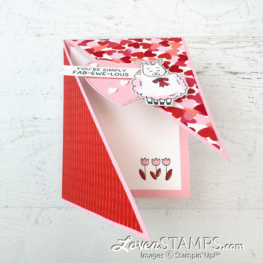 ep-606-diagonal-front-fold-woolly-friends-stampin-up-made-with-love-valentine-dsp-clean-part-open