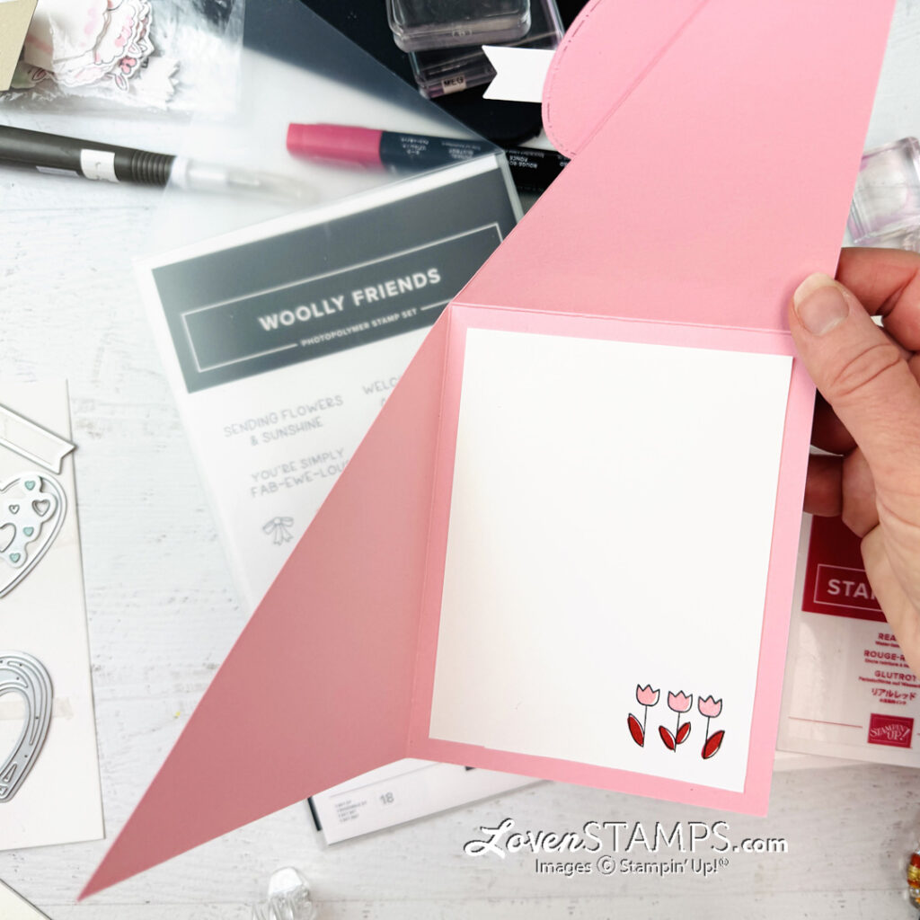 ep-606-diagonal-front-fold-woolly-friends-stampin-up-made-with-love-valentine-dsp-clean-part-open
