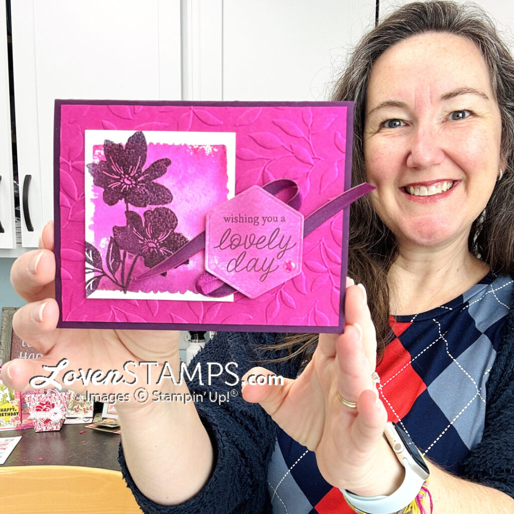 Ep 623: Bright, Bold Color with Watercolor Block Prints and Stampin’ Up!®'s NEW Garden Poetry Suite