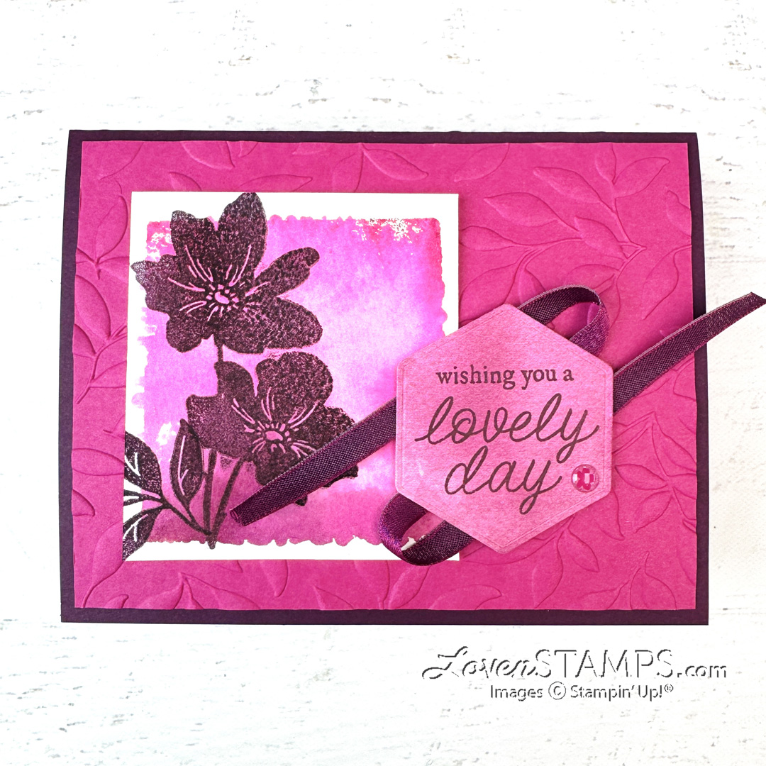 Ep 623: Bright, Bold Color with Watercolor Block Prints and Stampin’ Up!®'s NEW Garden Poetry Suite