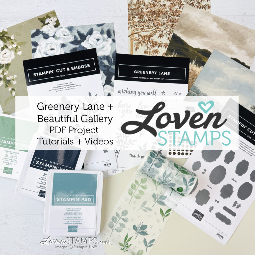 NEW for LovenStamps Monthly Tutorials in April 2026 - Greenery Lane Washi Bundle from Stampin' Up!