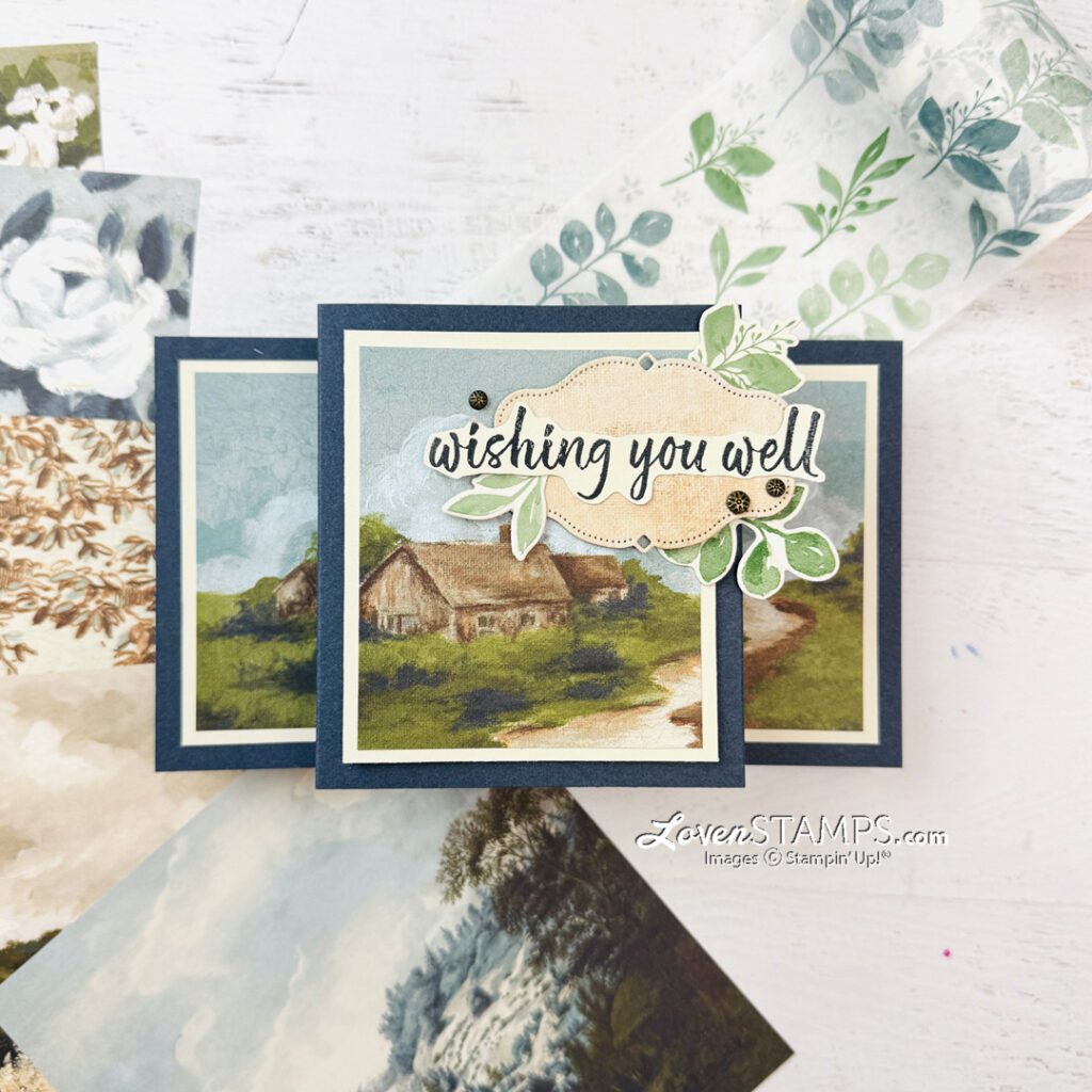 Ep 624: Fantastic Scenery Cards with Beautiful Gallery and Stampin’ Up!®'s Greenery Lane Washi Tape