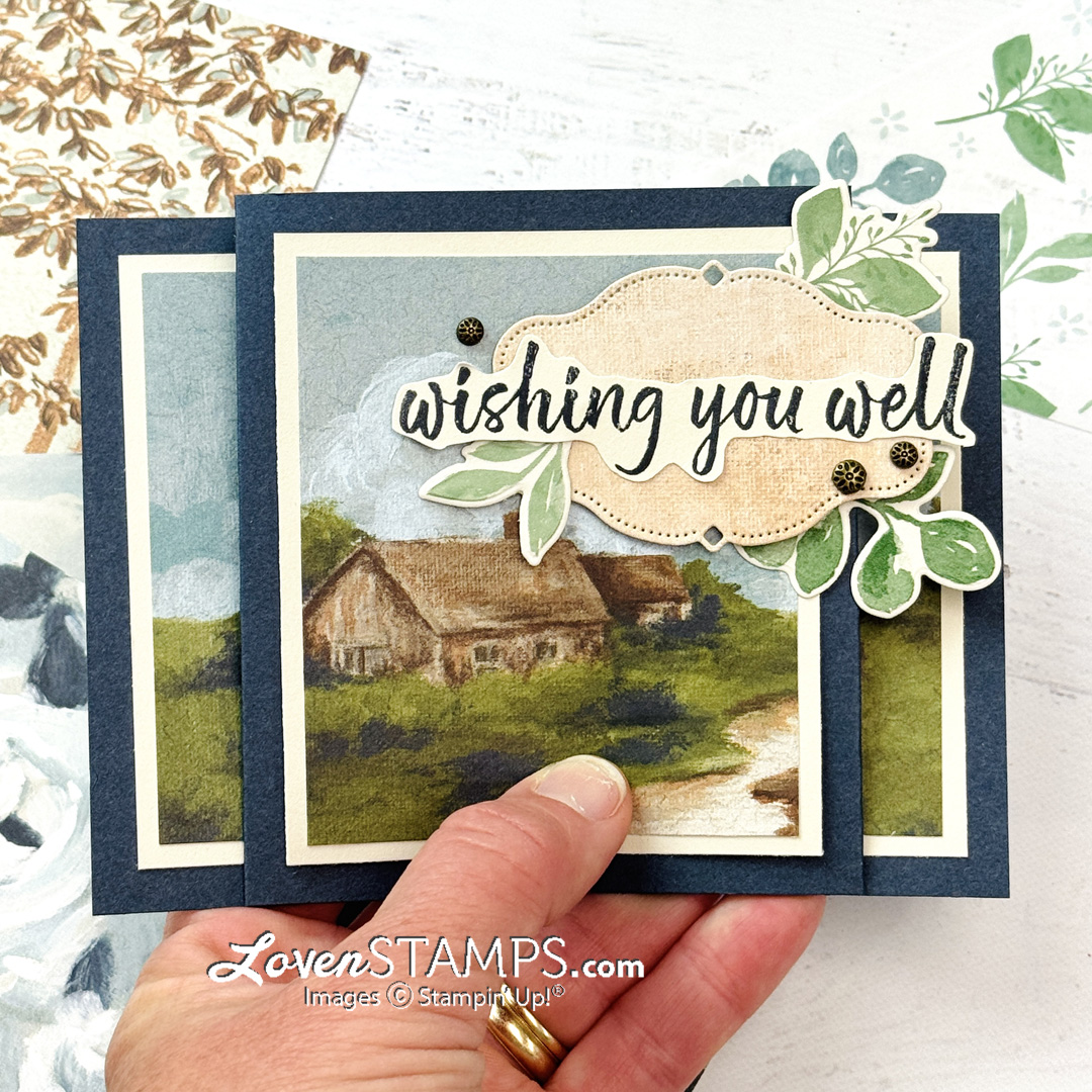 Ep 624: Fantastic Scenery Cards with Beautiful Gallery and Stampin’ Up!®'s Greenery Lane Washi Tape