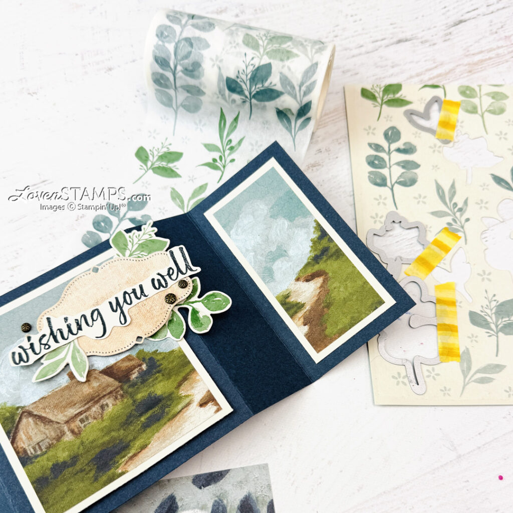 Ep 624: Fantastic Scenery Cards with Beautiful Gallery and Stampin’ Up!®'s Greenery Lane Washi Tape