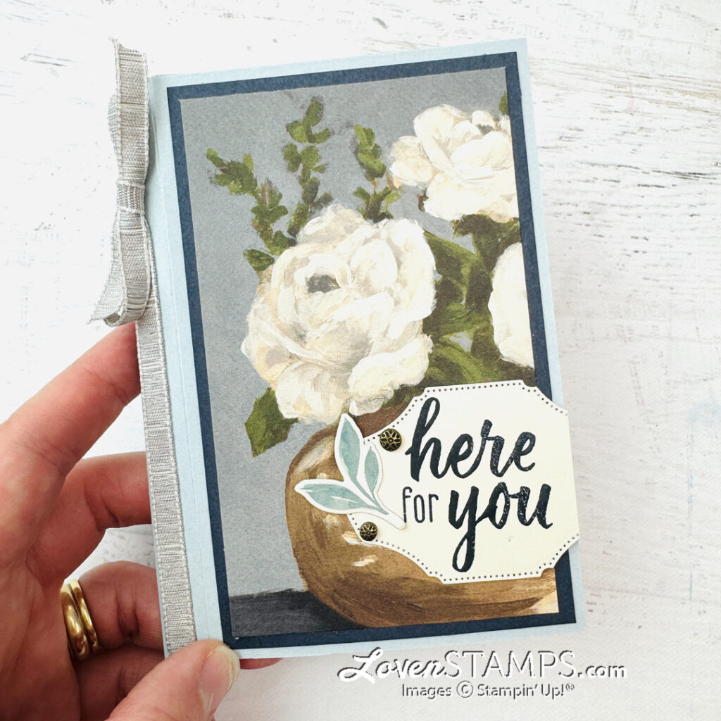 Ep 628: WOW Made Simple - Folding Box Card with Beautiful Gallery DSP + Stampin’ Up!® Greenery Lane