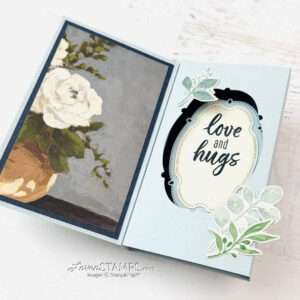 Ep 628: WOW Made Simple - Folding Box Card with Beautiful Gallery DSP + Stampin’ Up!® Greenery Lane