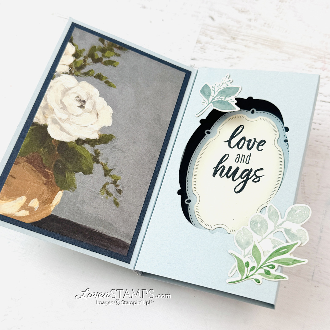 Ep 628: WOW Made Simple - Folding Box Card with Beautiful Gallery DSP + Stampin’ Up!® Greenery Lane