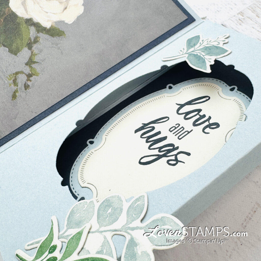 Ep 628: WOW Made Simple - Folding Box Card with Beautiful Gallery DSP + Stampin’ Up!® Greenery Lane
