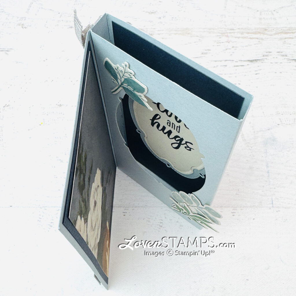 Ep 628: WOW Made Simple - Folding Box Card with Beautiful Gallery DSP + Stampin’ Up!® Greenery Lane